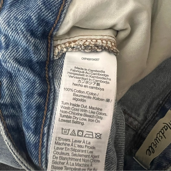 NWT Madewell Relaxed Denim Shorts - Picture 6 of 6